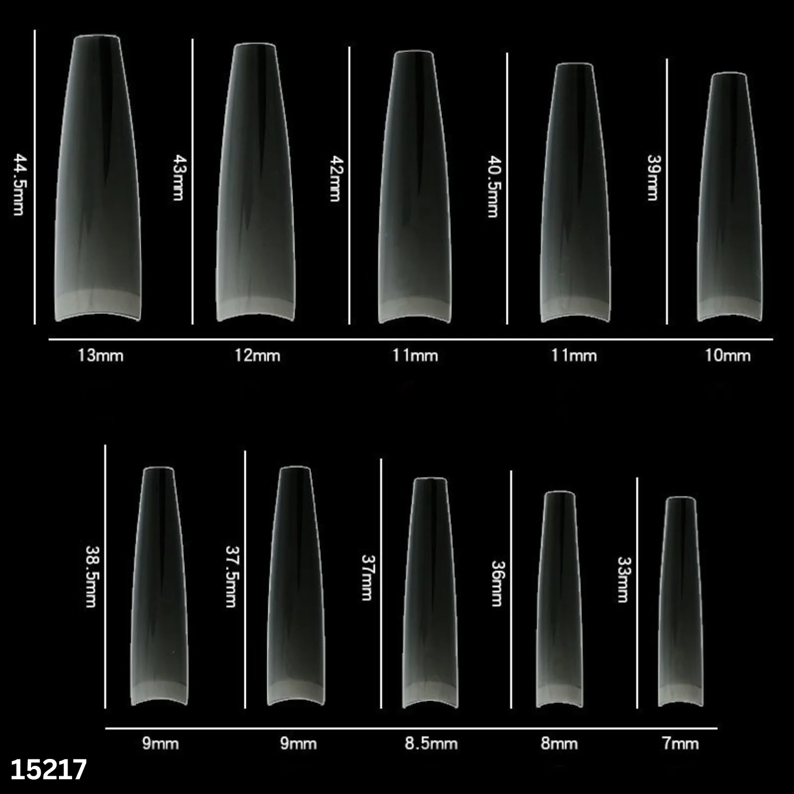 15 Clear - Round Coffin - WS