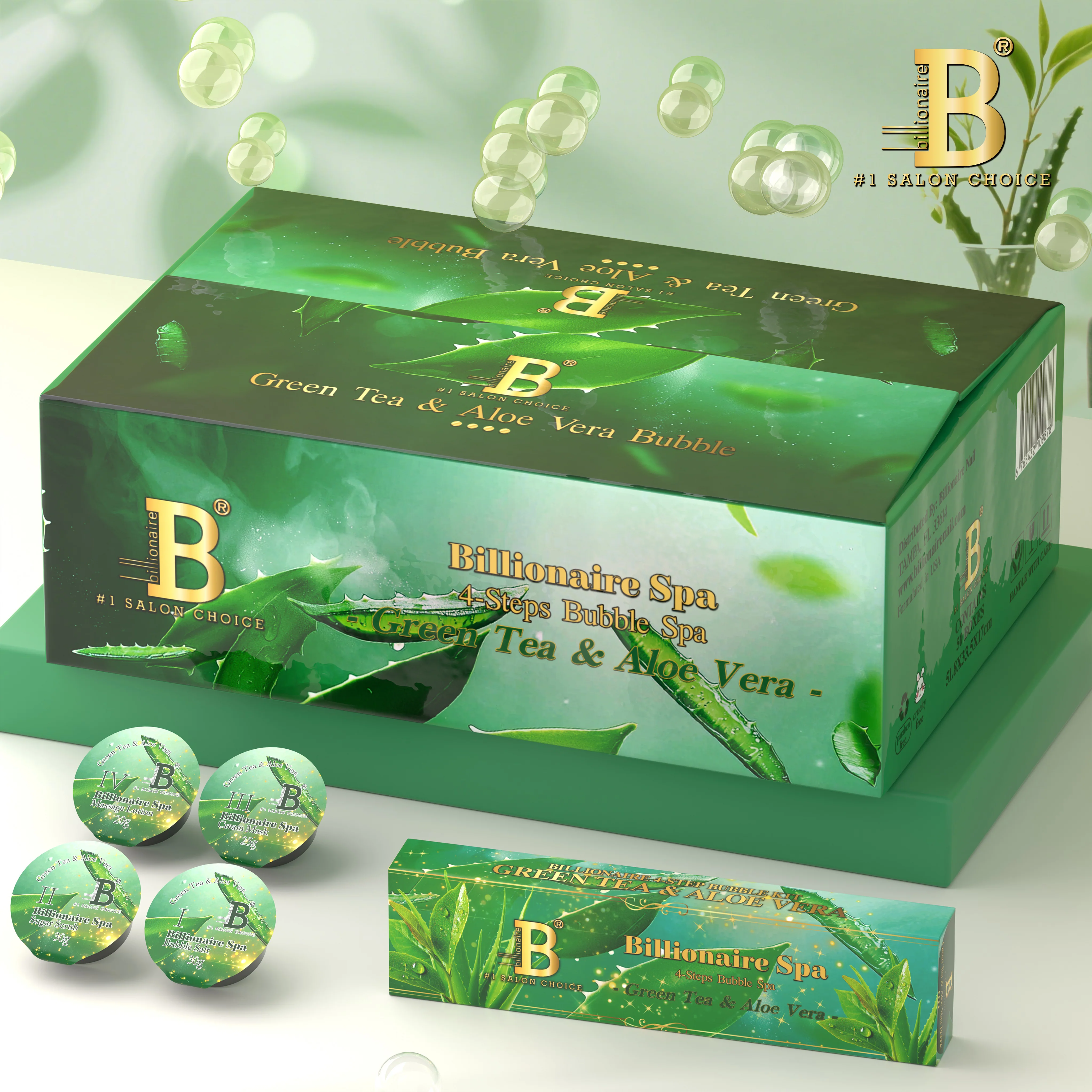 4 Step Bubble - Green Tea and Aloe Vera - WS