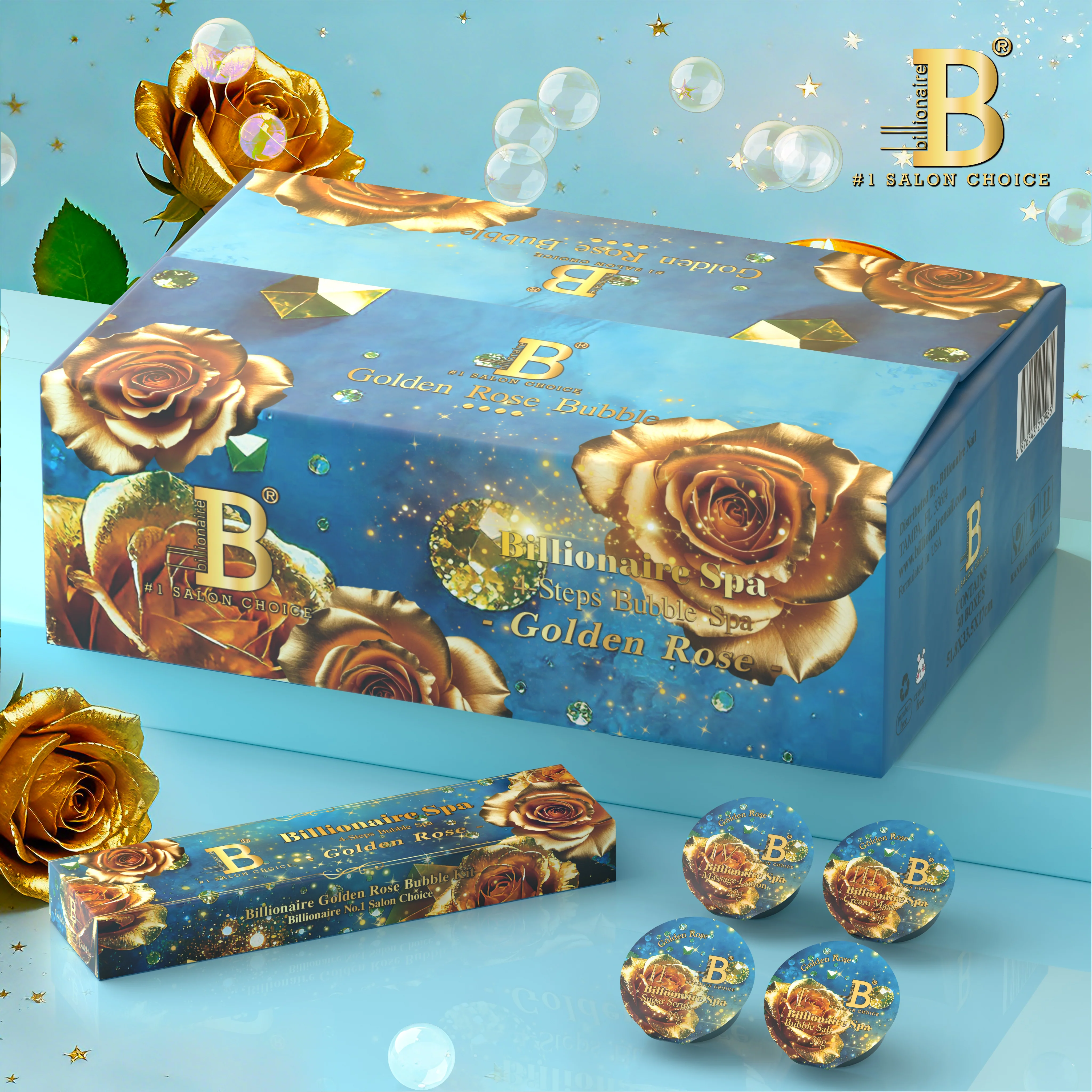 4 Step Bubble - Golden Rose - WS