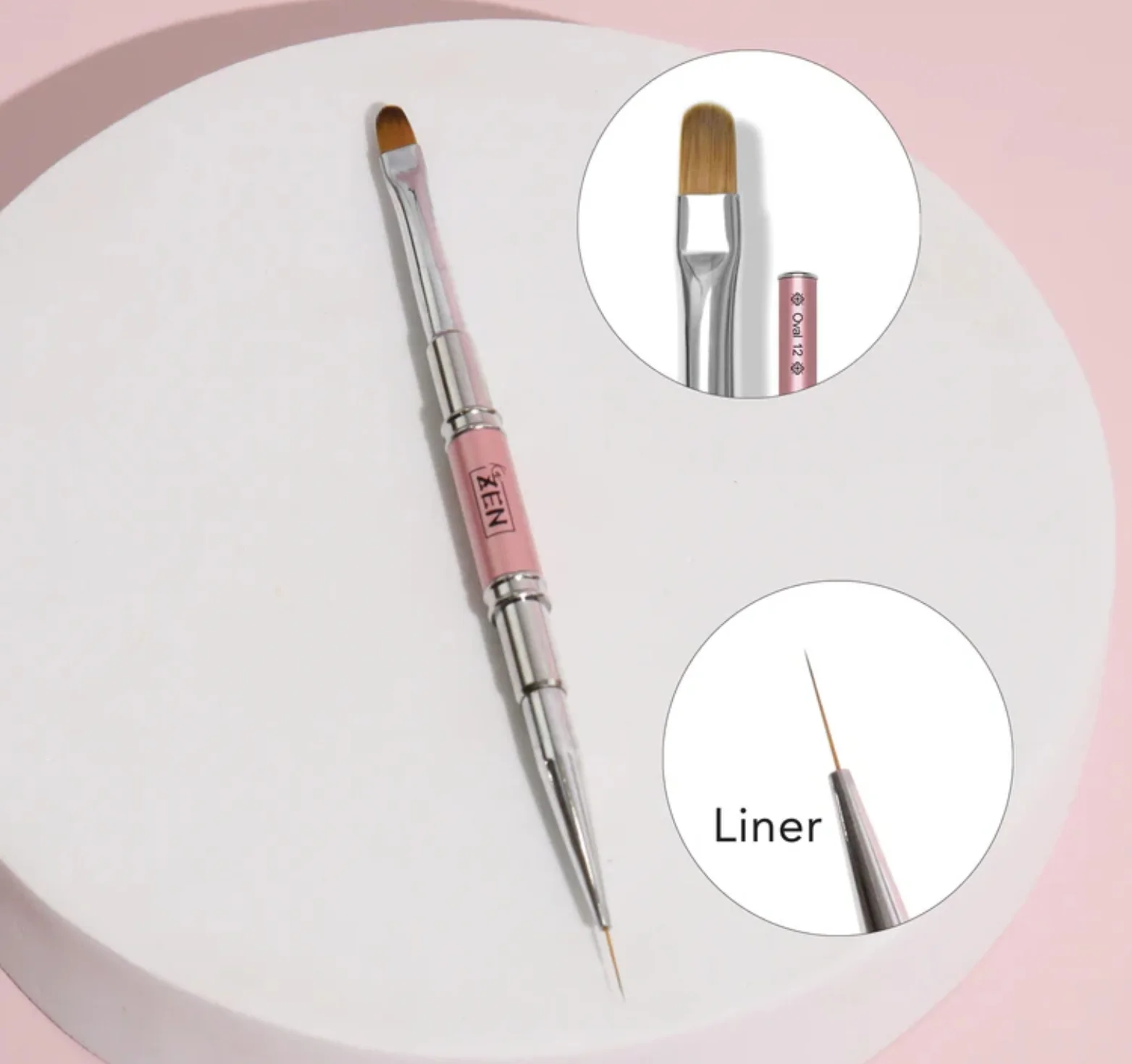 KaZen Dual Brush - Oval/Liner 11mm - WS