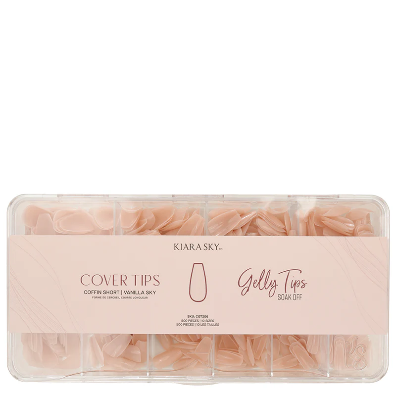 Gelly Tips - Coffin Short - Vanilla Sky