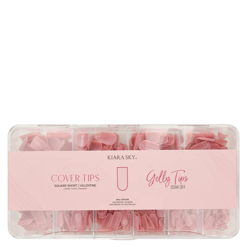 Gelly Tips - Square Short - Valentine - WS