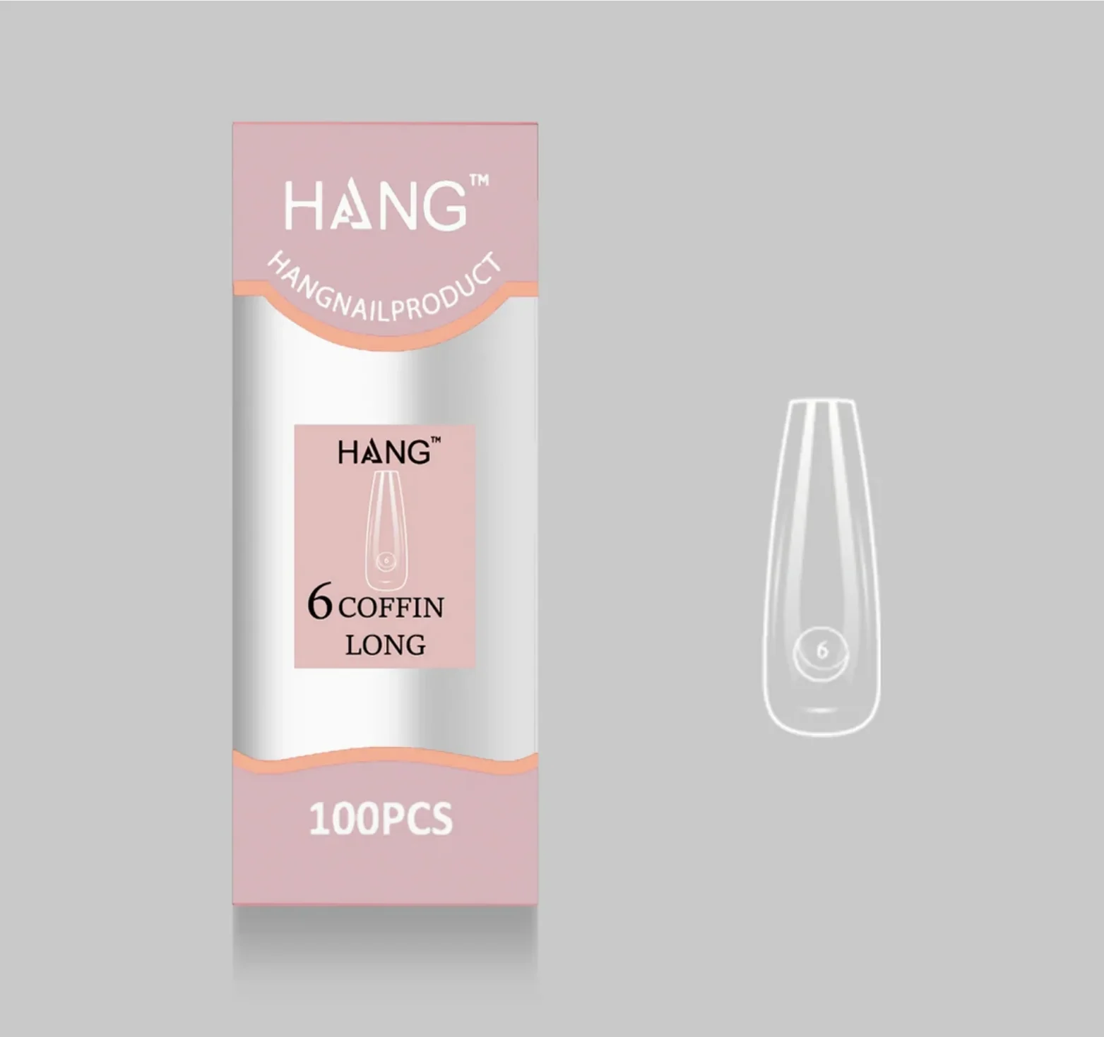 Flex-Gel EX Natural Coffin Long #6