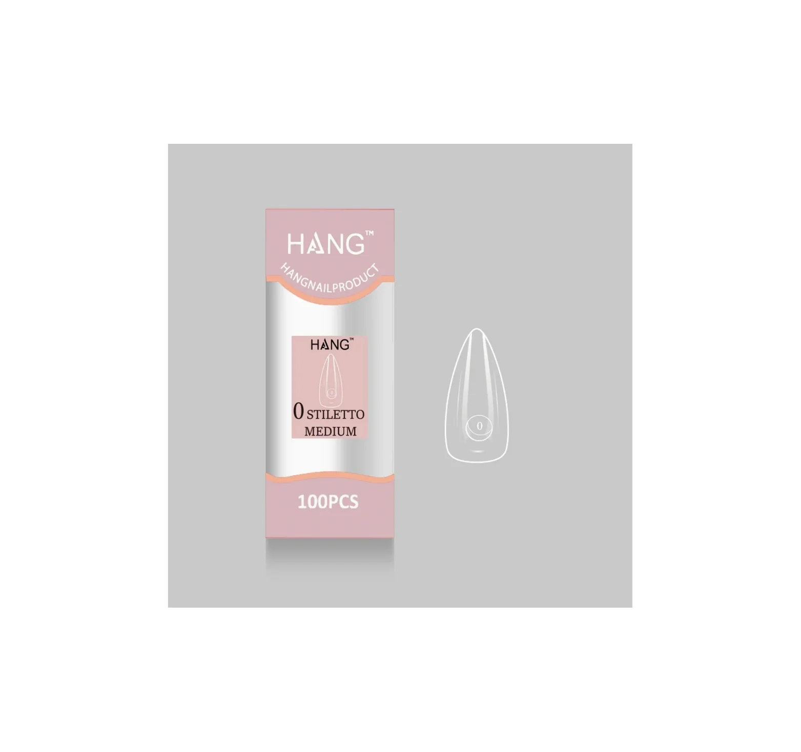 Flex-Gel EX Natural Stiletto Medium #0 - WS