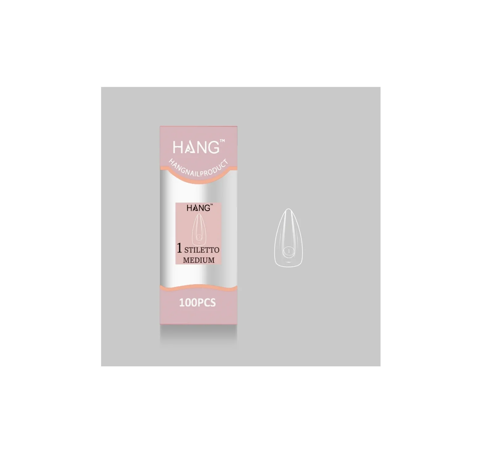 Flex-Gel EX Natural Stiletto Medium #1