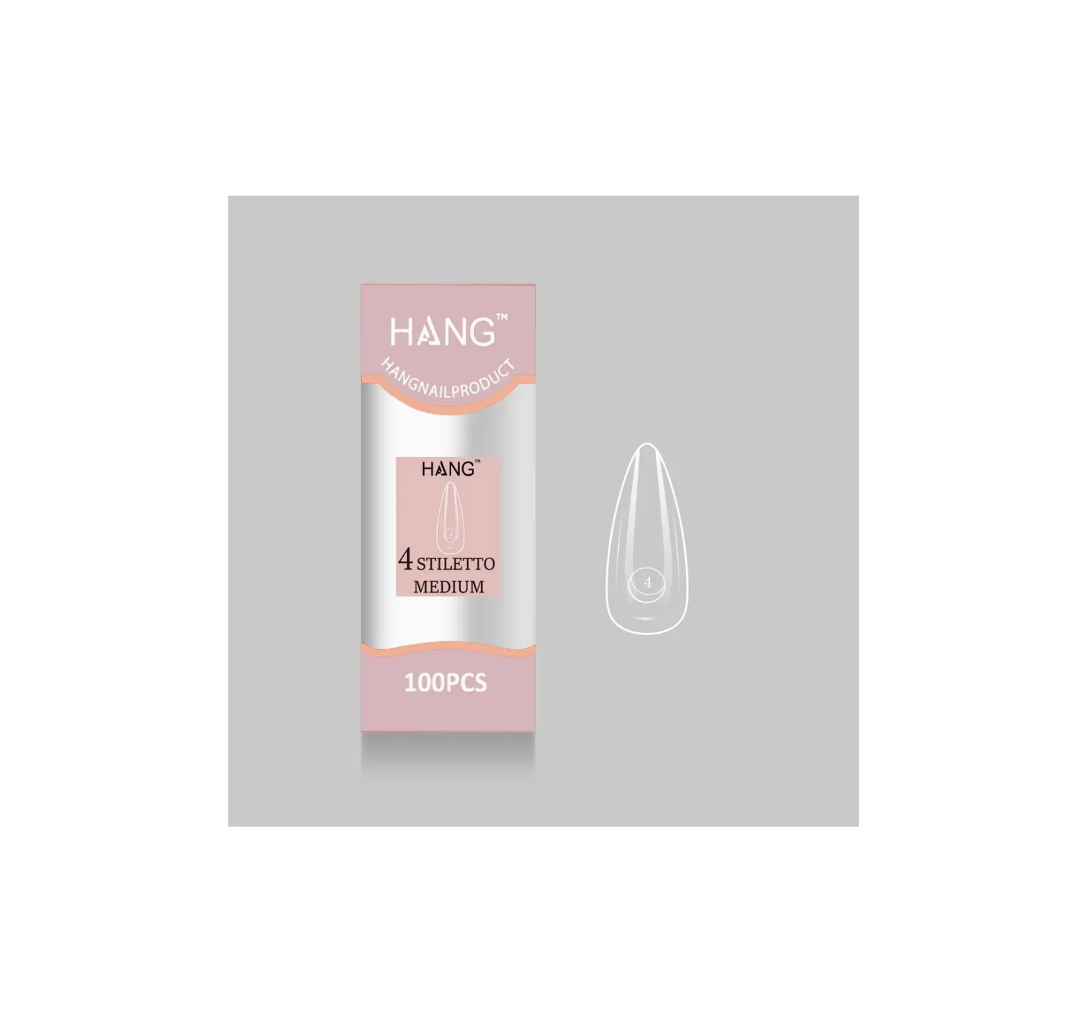 Flex-Gel EX Natural Stiletto Medium #4