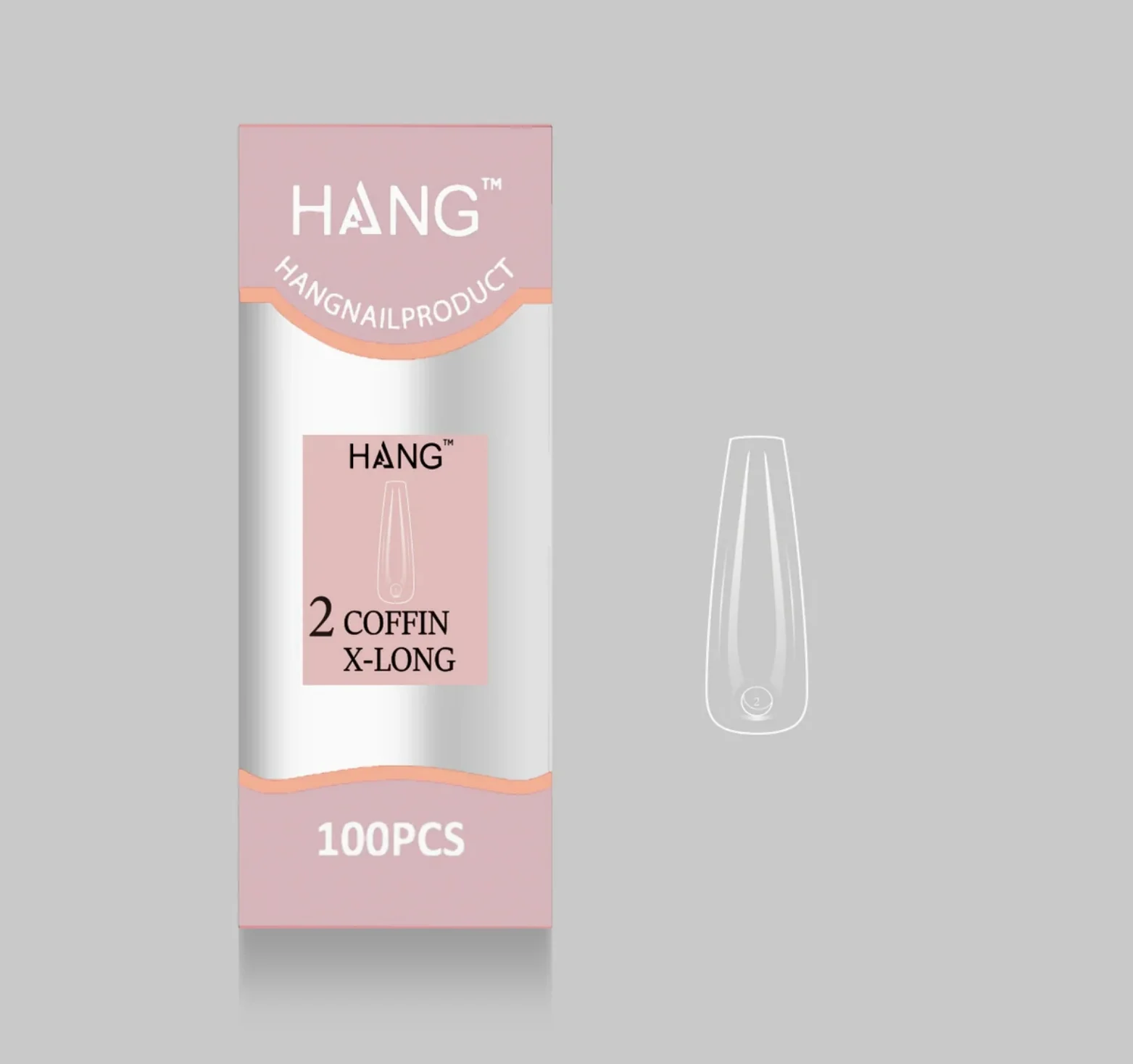 Flex-Gel EX Natural Coffin X-Long #2