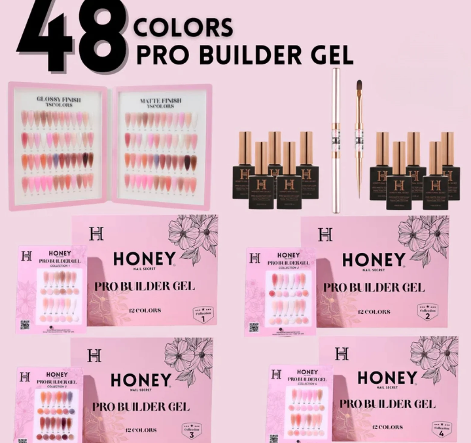Pro Builder Gel Collection #001 - 048 HEMA Free - WS