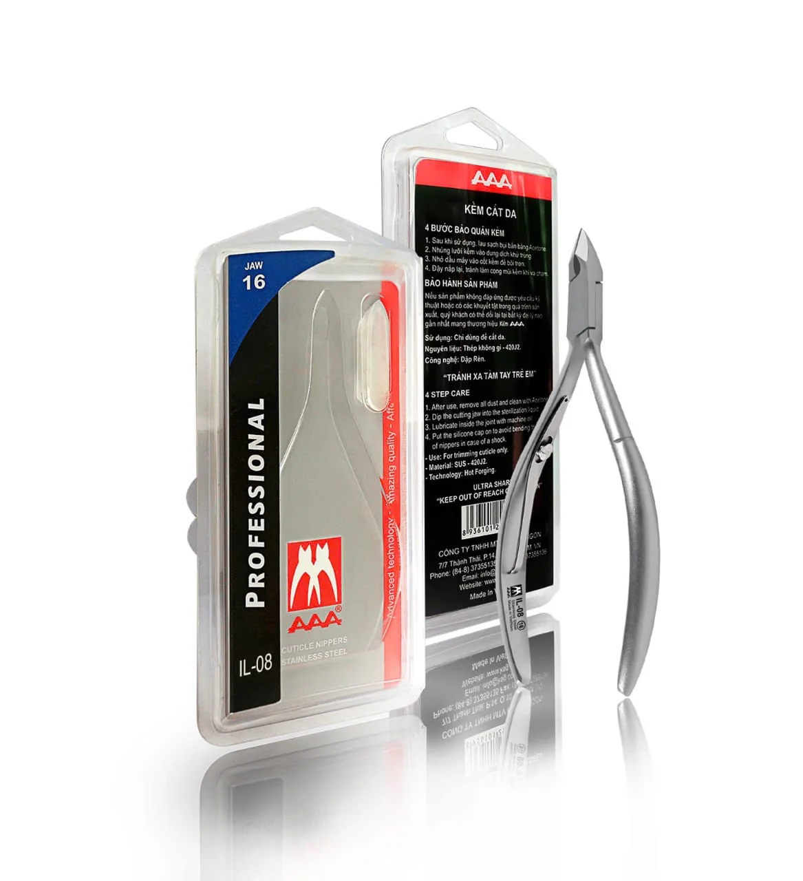 Cuticle Nipper IL-08 Jaw 16 Single - WS