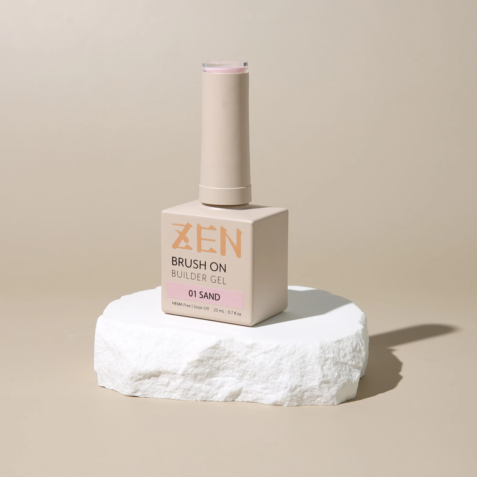 KaZEN Brush On Builder Gel - #01 Sand