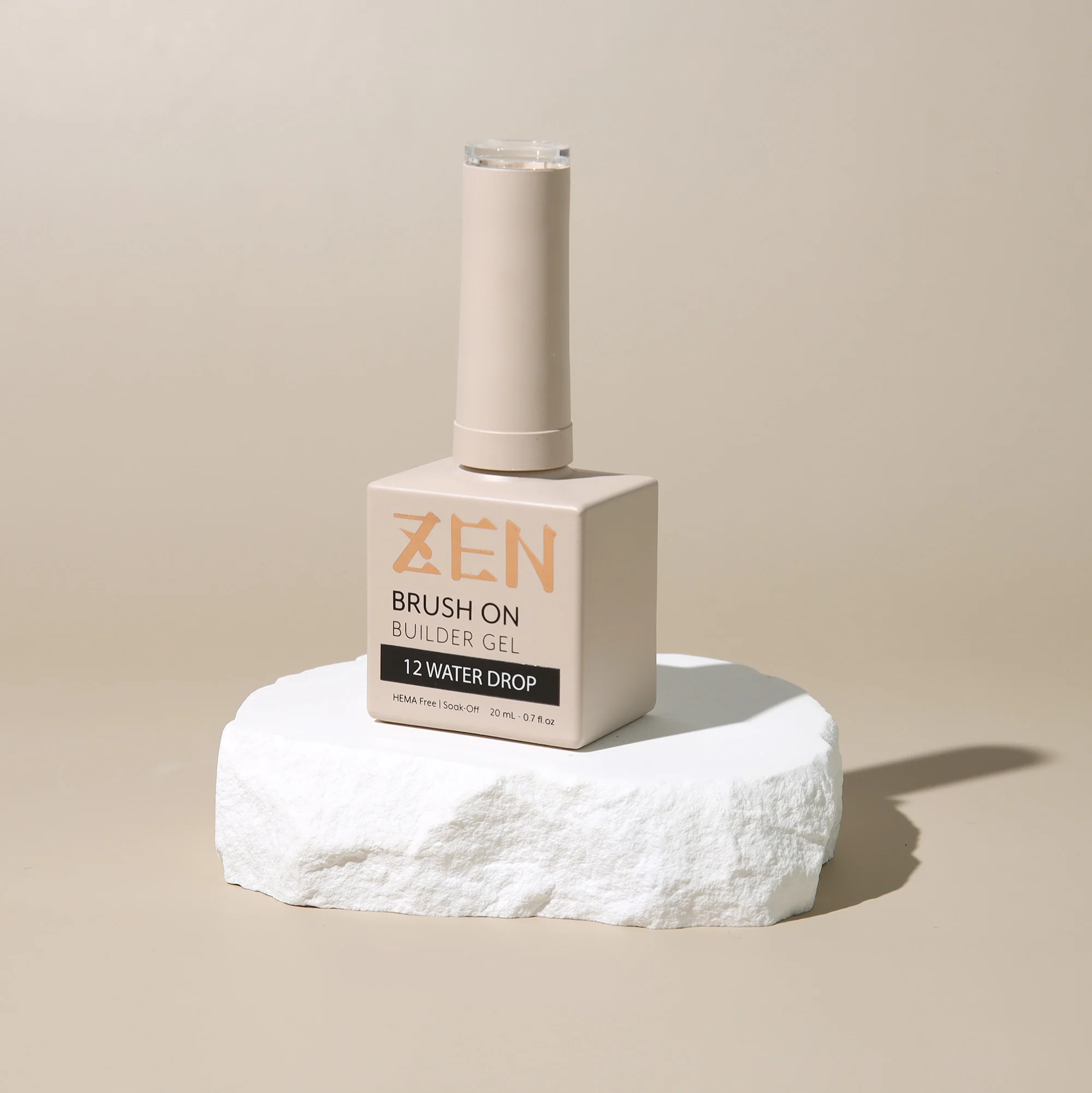 KaZEN Brush On Builder Gel - #12 Water Drop (Clear) - WS