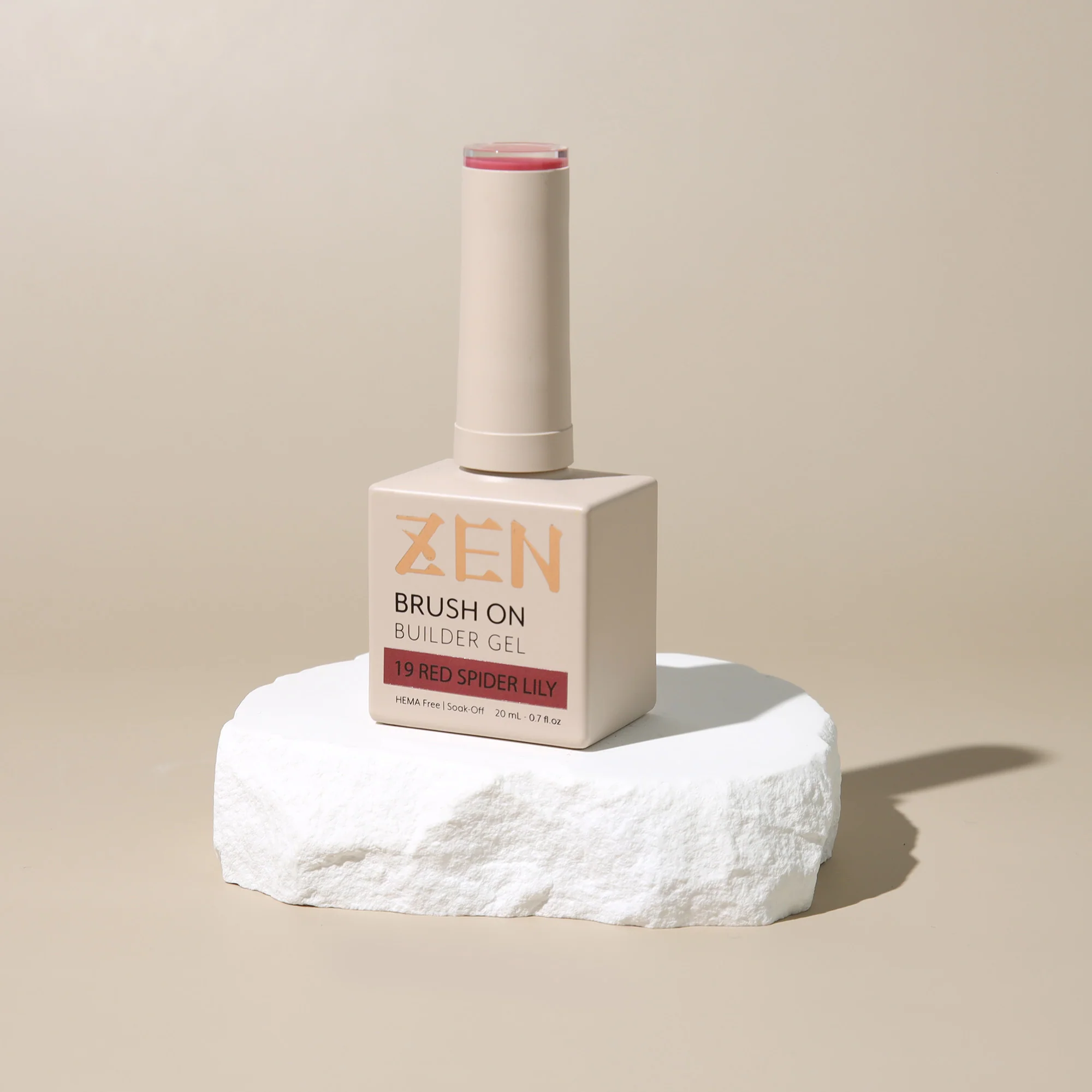 KaZEN Brush On Builder Gel - #19 Red Spider Lily - WS