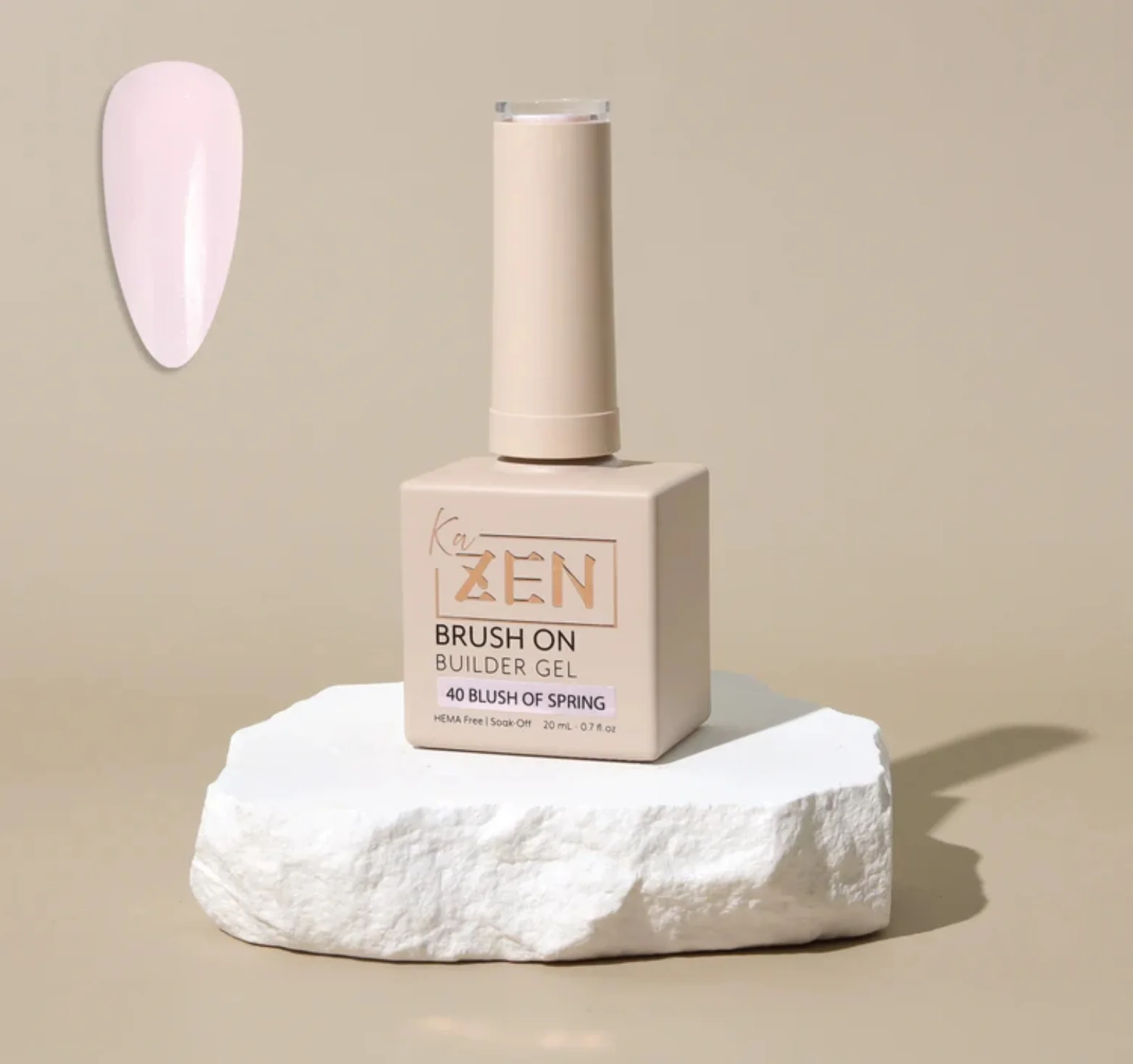 KaZen Brush On Builder Gel - #40 Blush Of Spring - WS