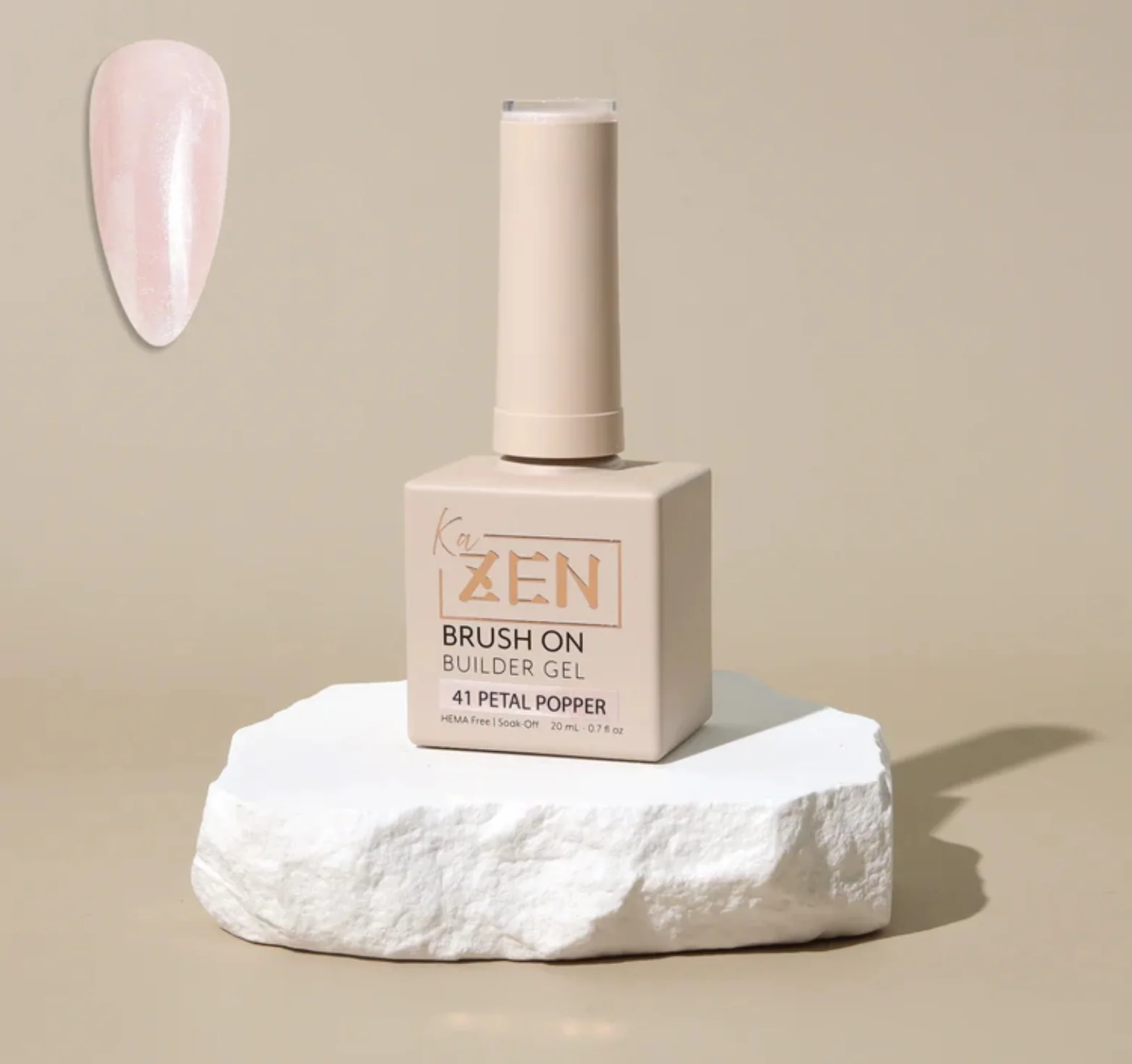 KaZen Brush On Builder Gel - #41 Petal Popper