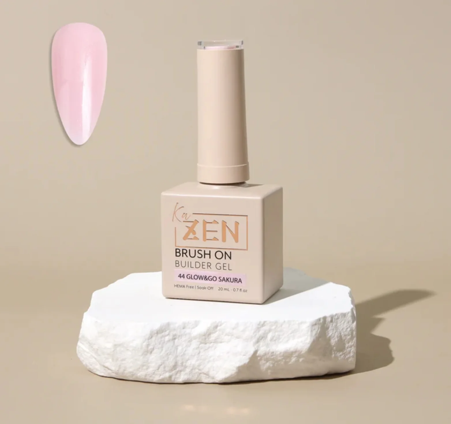 KaZen Brush On Builder Gel - #44 Glow and Go Sakura - WS