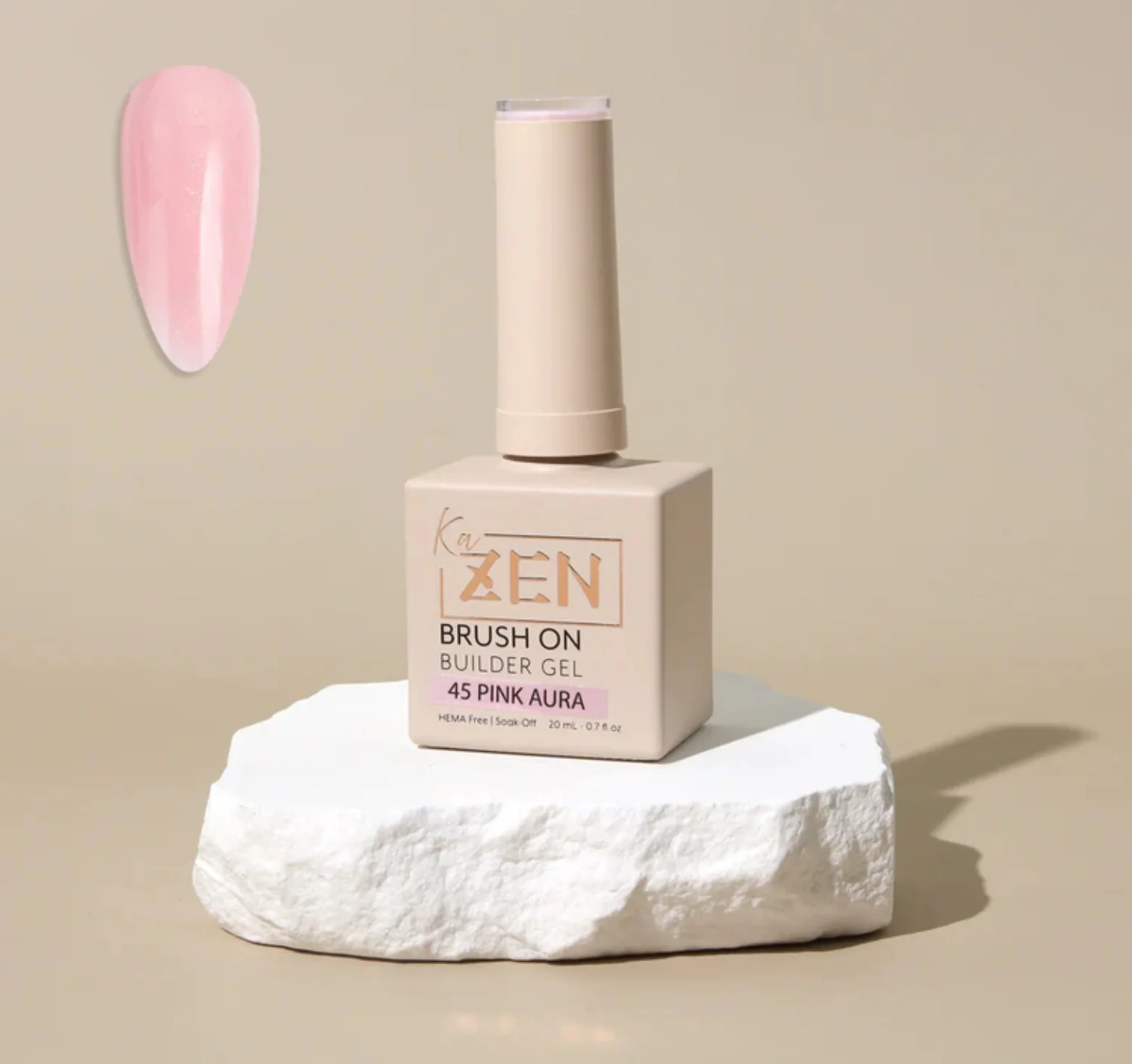 KaZen Brush On Builder Gel - #45 Pink Aura