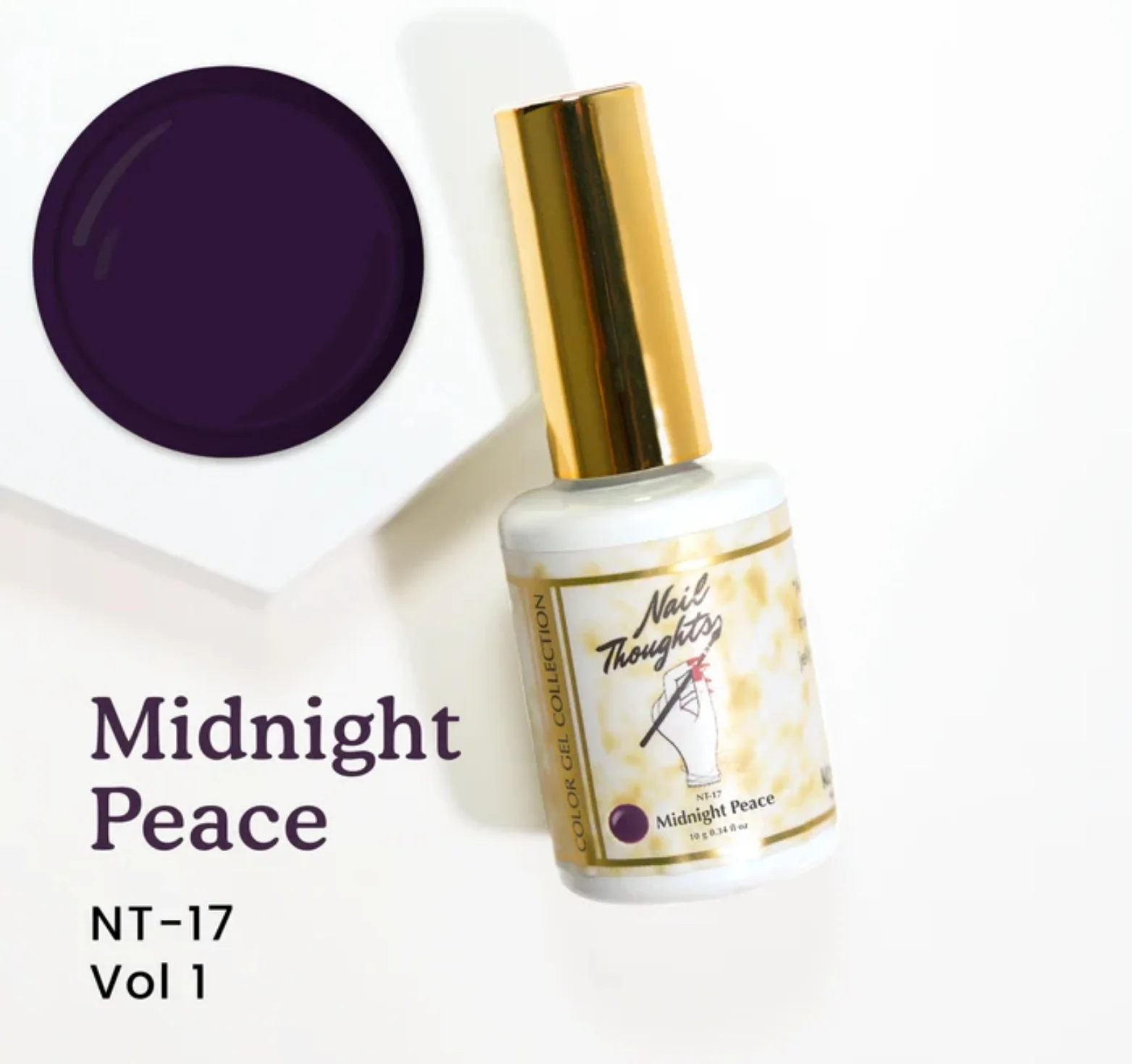 Nail Thoughts Gel Polish Midnight Peace - WS