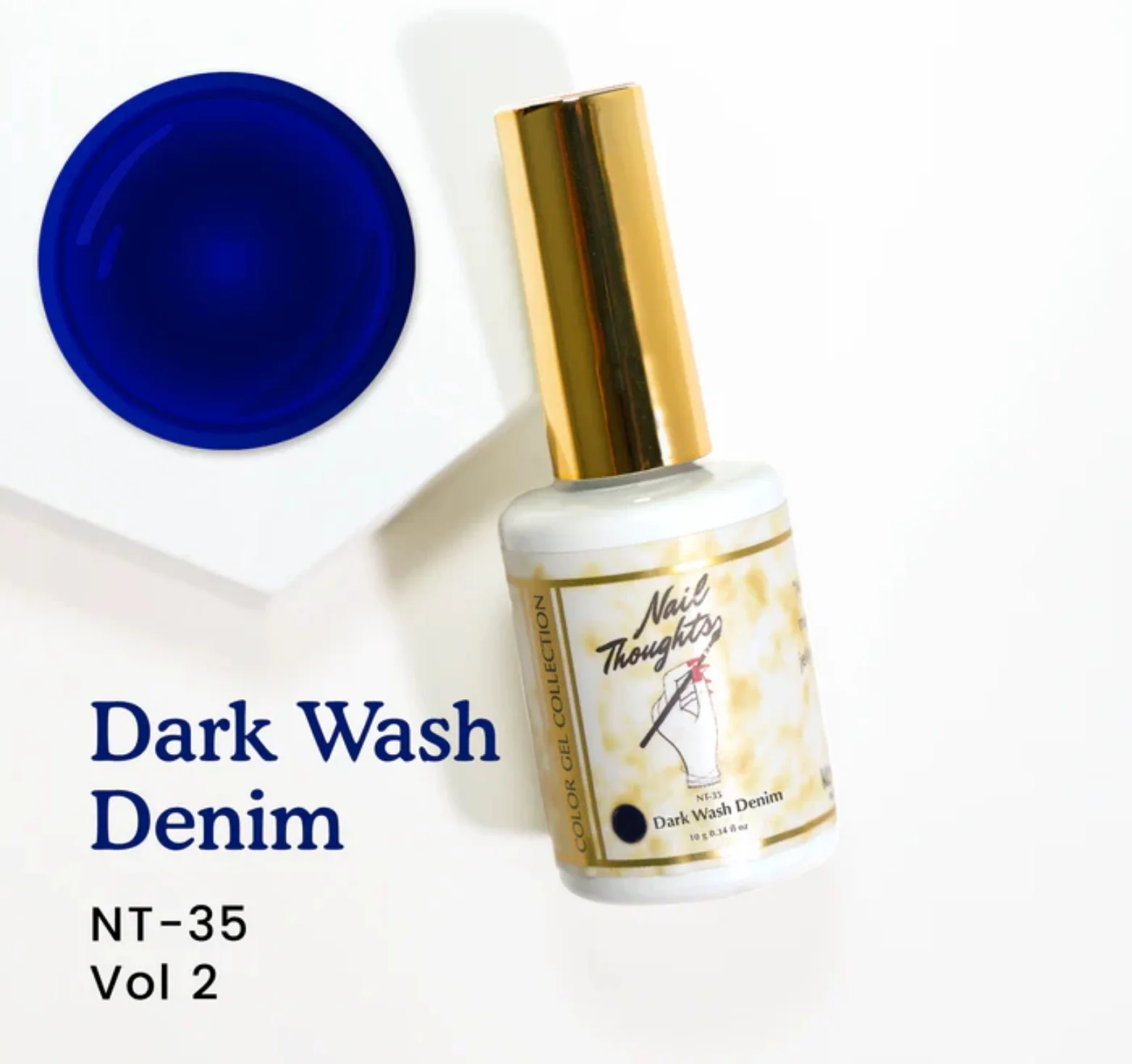 Nail Thoughts Gel Polish Dark Wash Denim