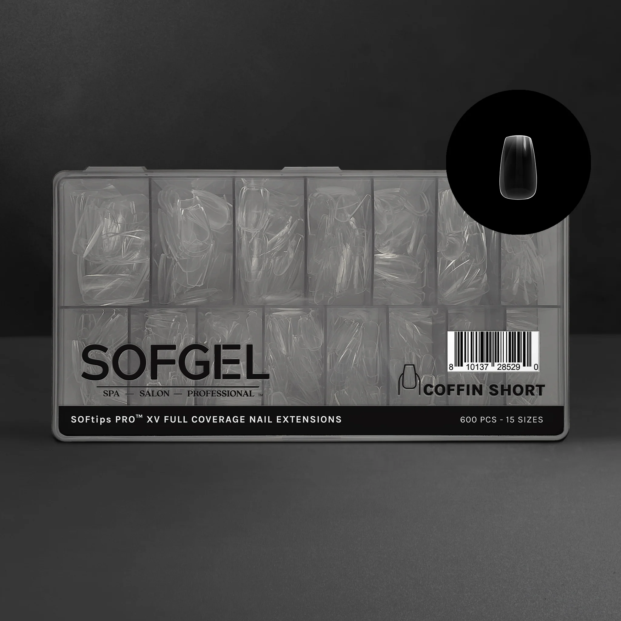Gel-X Tips - XV Sculpted Coffin Short - WS