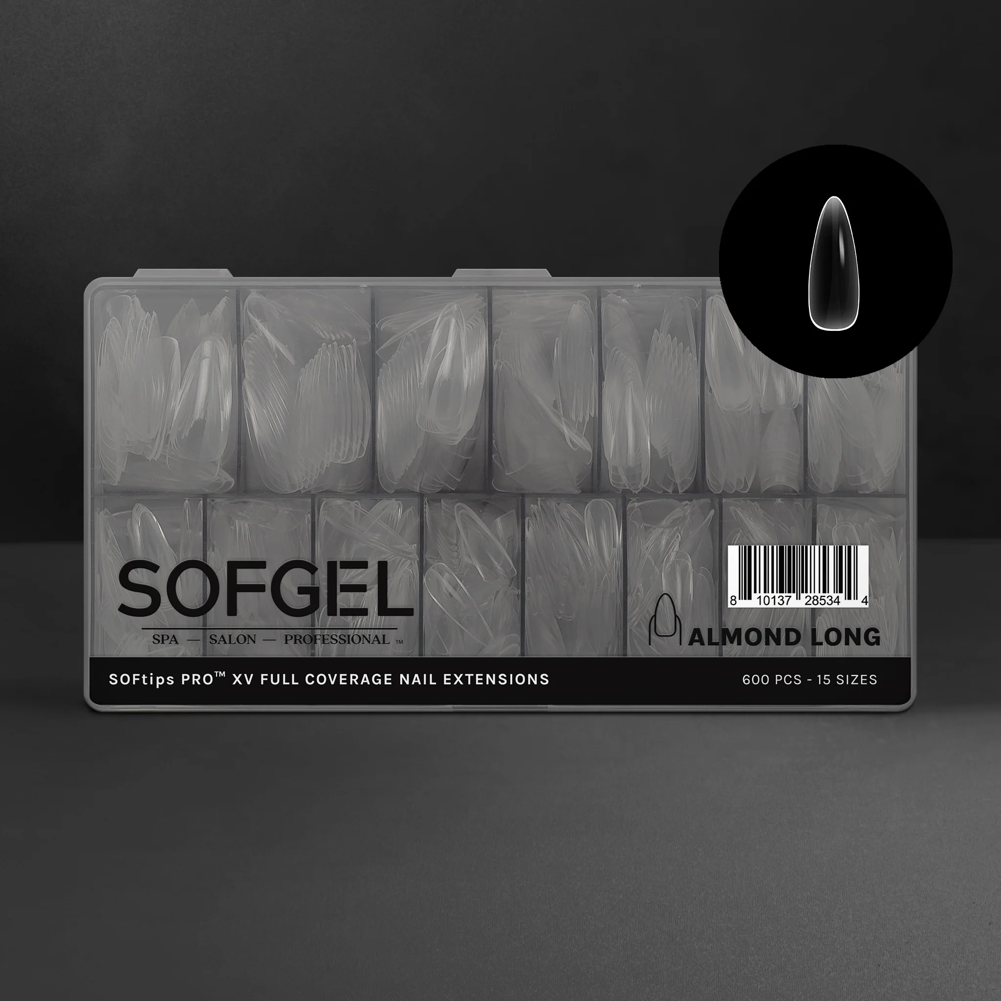 Gel-X Tips - XV Sculpted Almond Long - WS