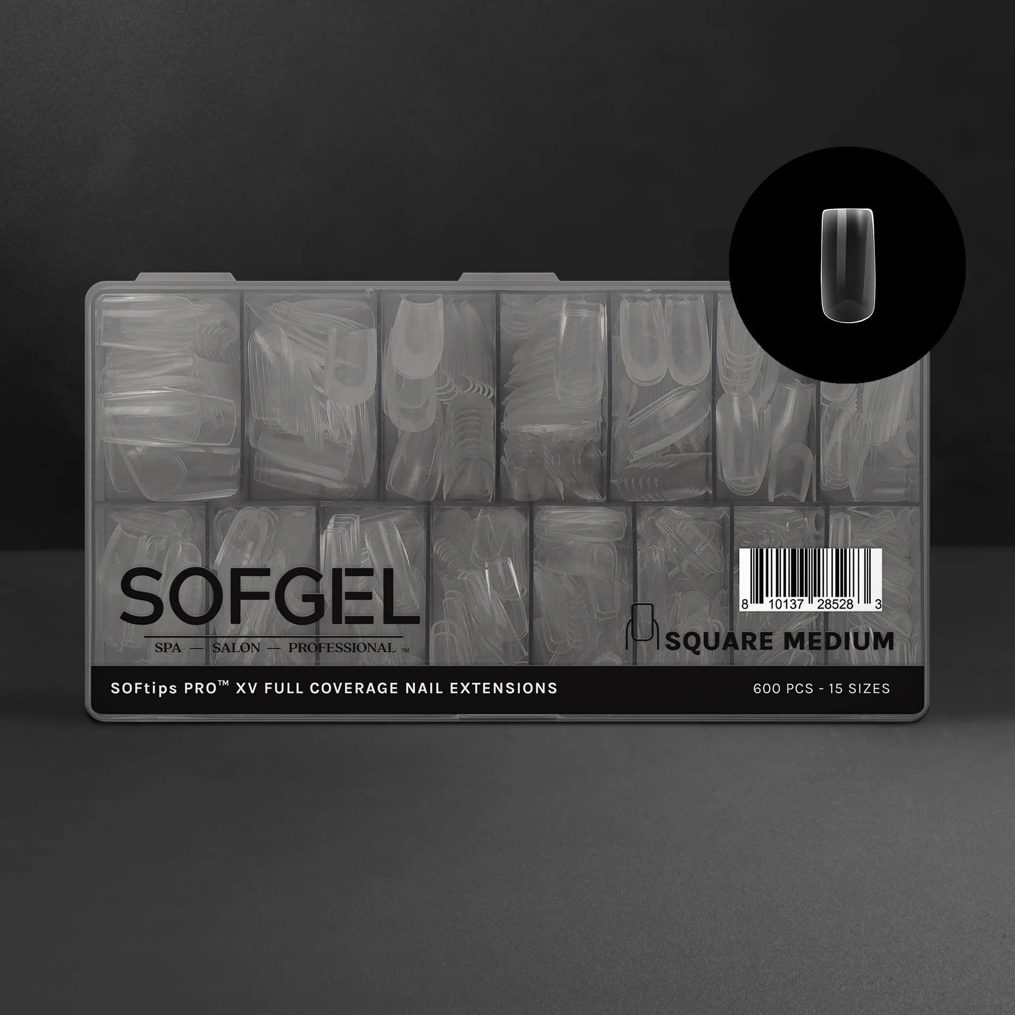 Gel-X Tips - XV Sculpted Square Medium - WS