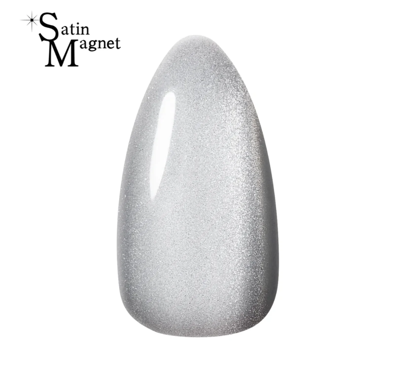 Cat Eye Satin Magnet SM-23 White Satin - WS