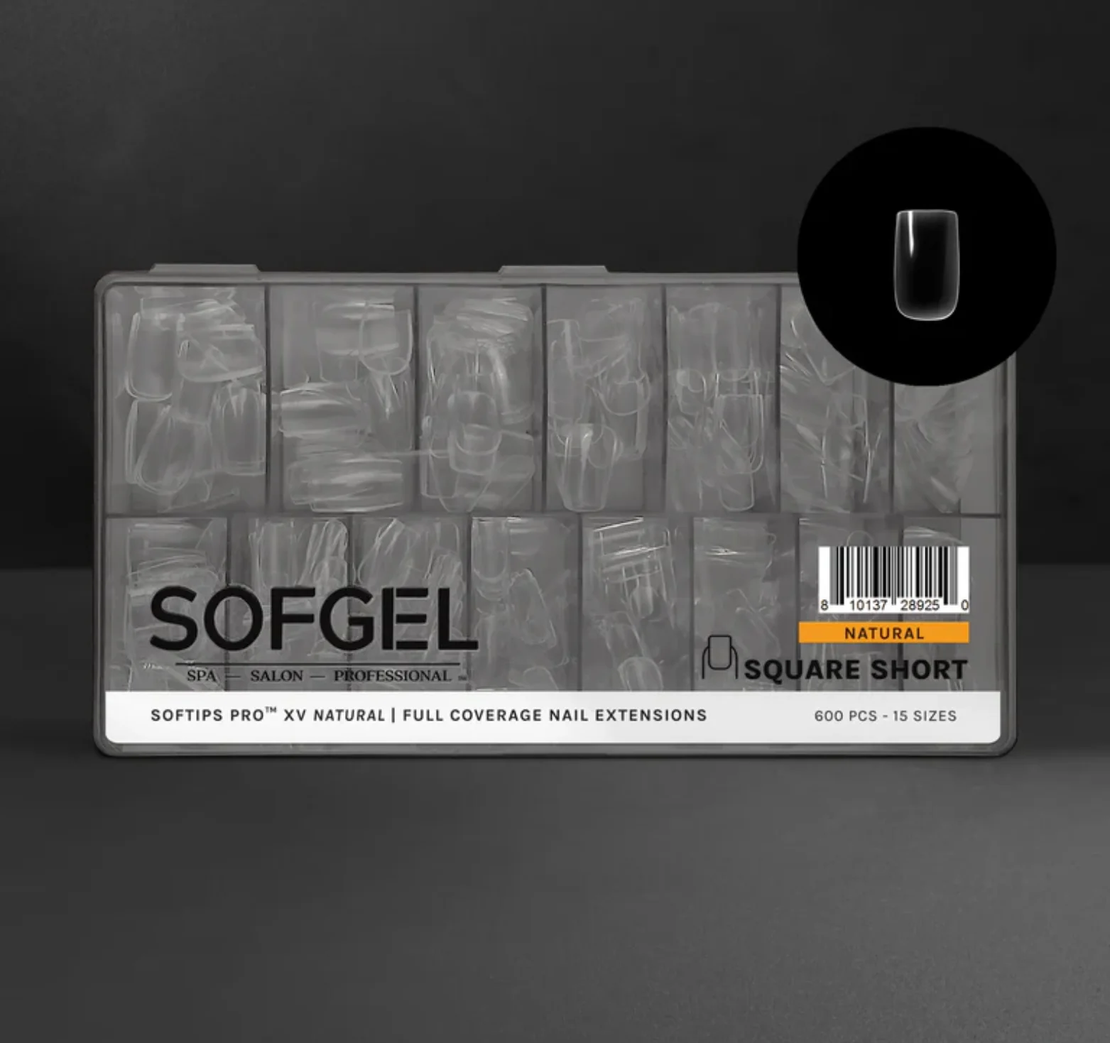 Gel-X Tips - XV Natural Square Short - WS