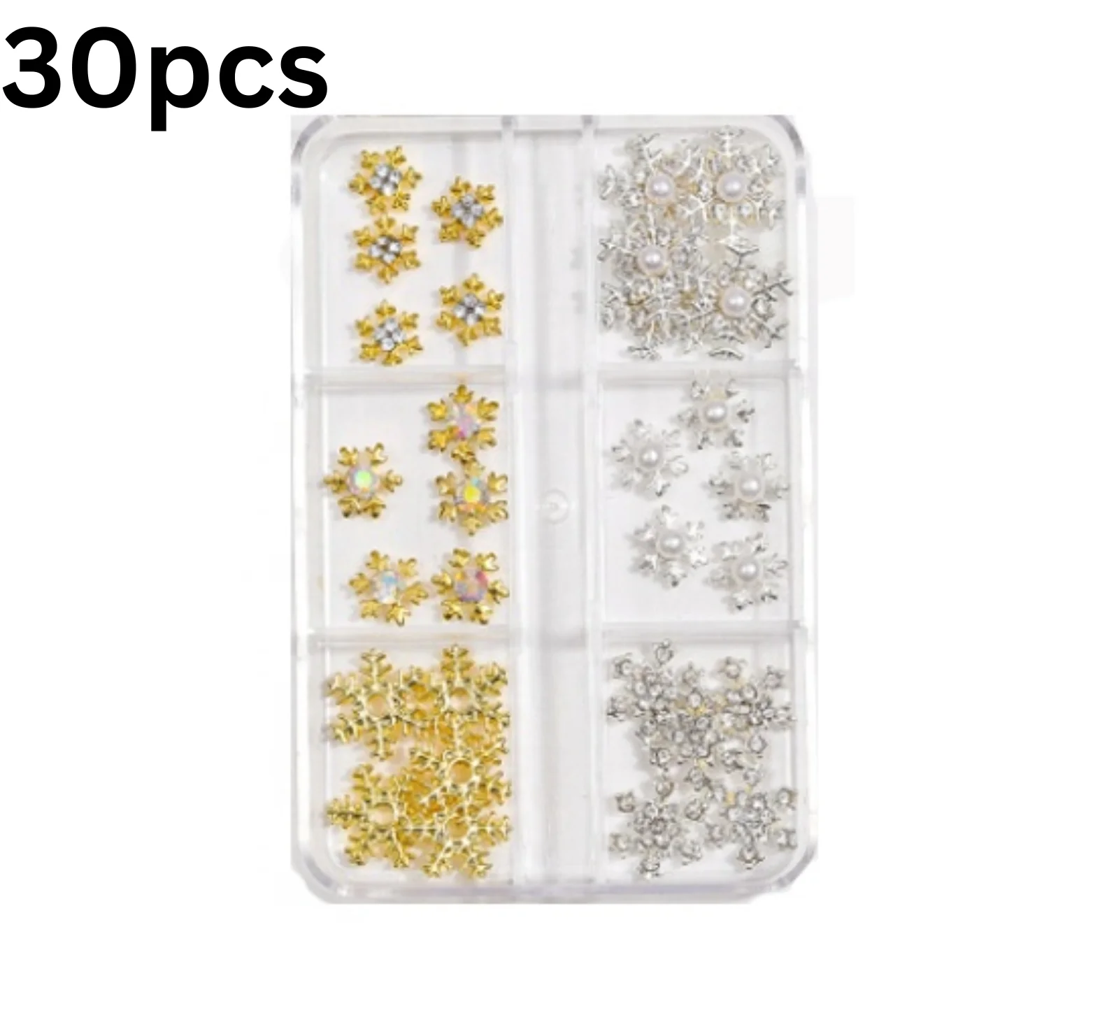 Snowflakes Charms 6 Grid - WS