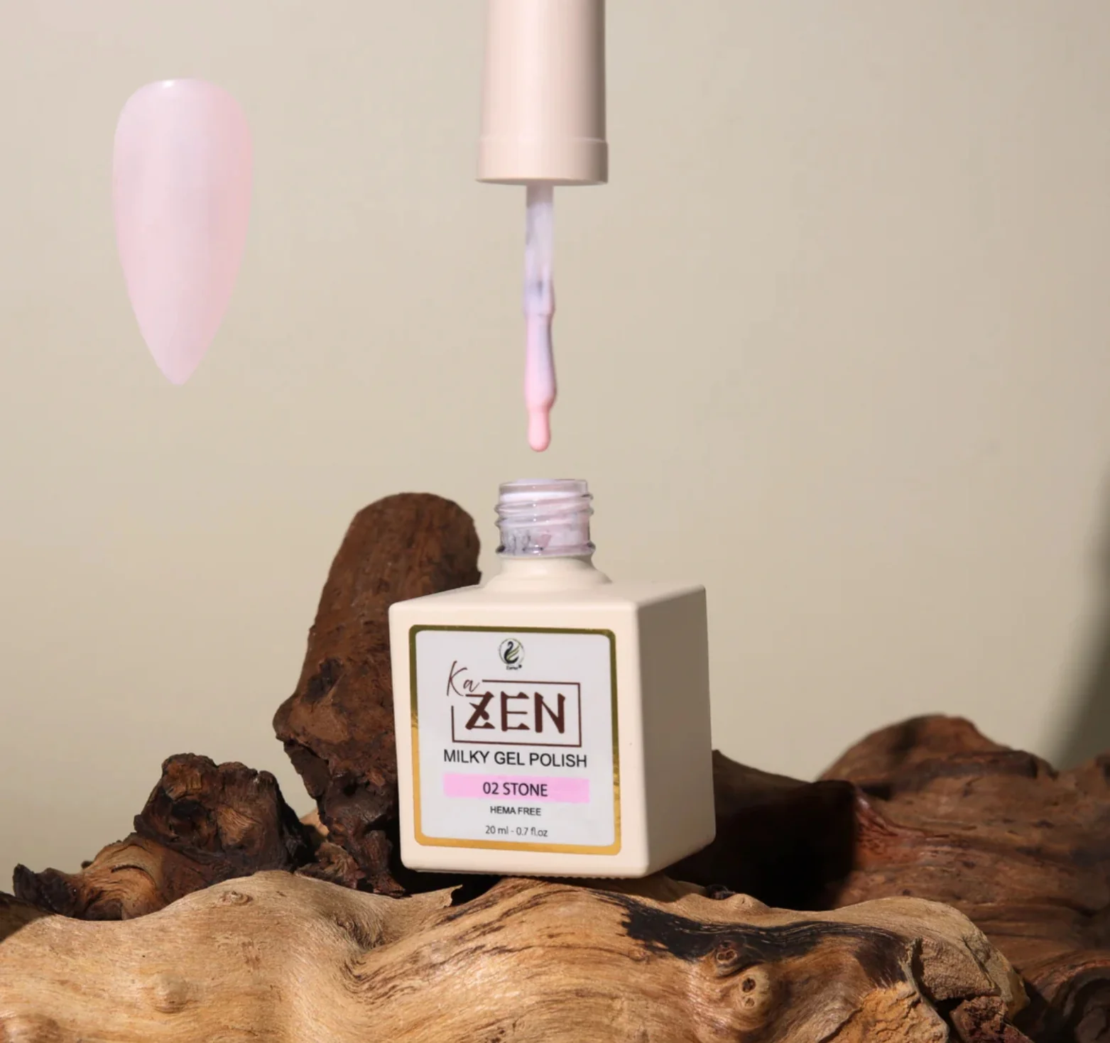 KaZEN Milky Gel Polish - #002 Stone - WS