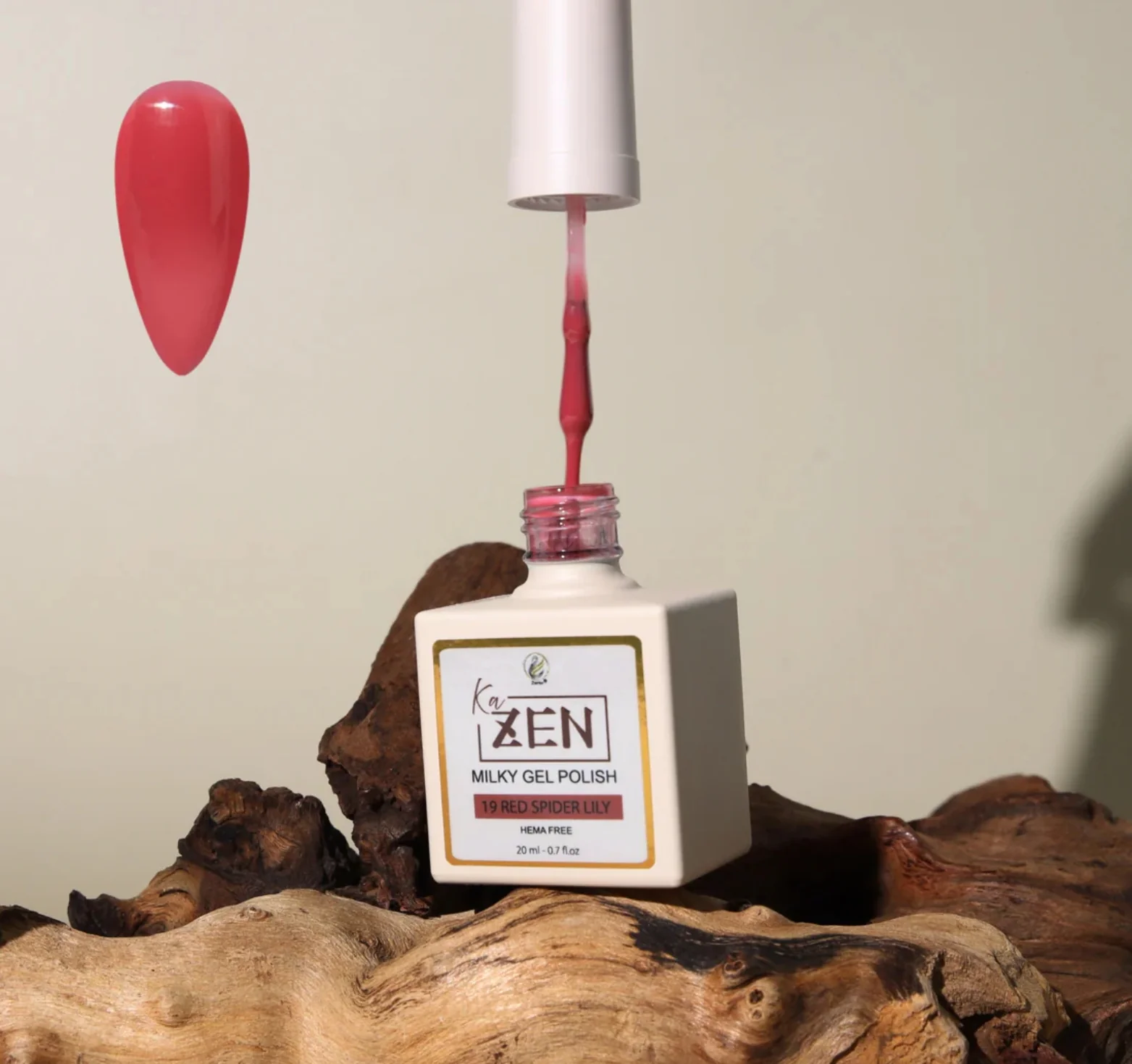 KaZEN Milky Gel Polish - #019 Red Spider Lily - WS