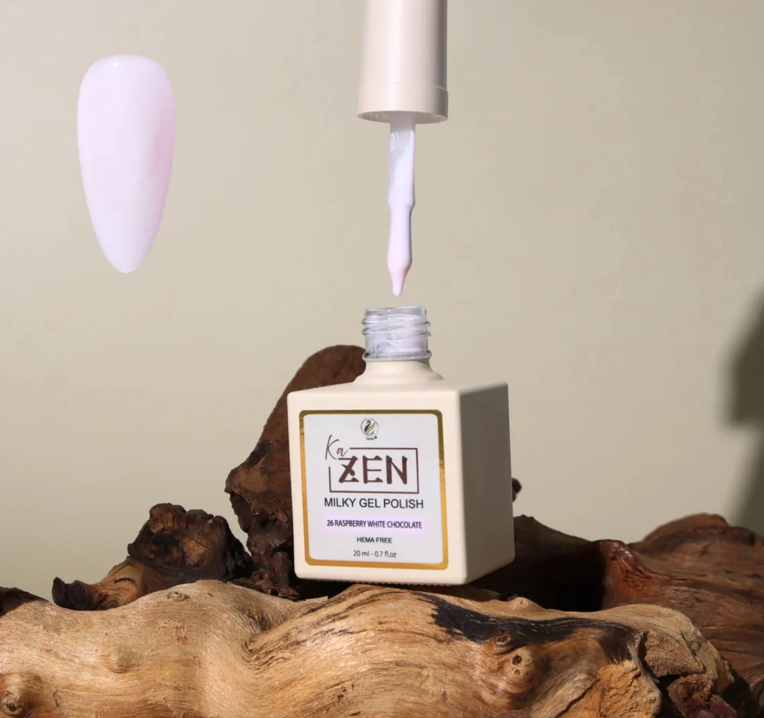 KaZEN Milky Gel Polish - #026 Raspberry White Chocolate - WS