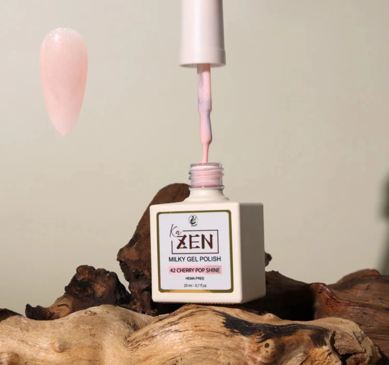 KaZEN Milky Gel Polish - #042 Cherry Pop Shine - WS