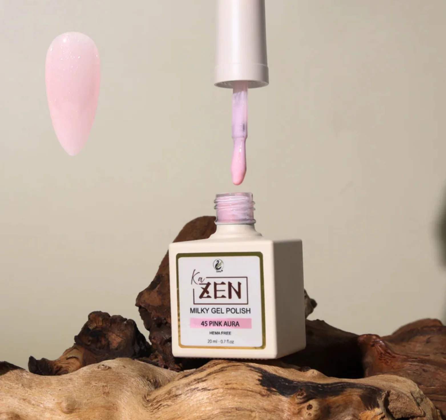 KaZEN Milky Gel Polish - #045 Pink Aura - WS