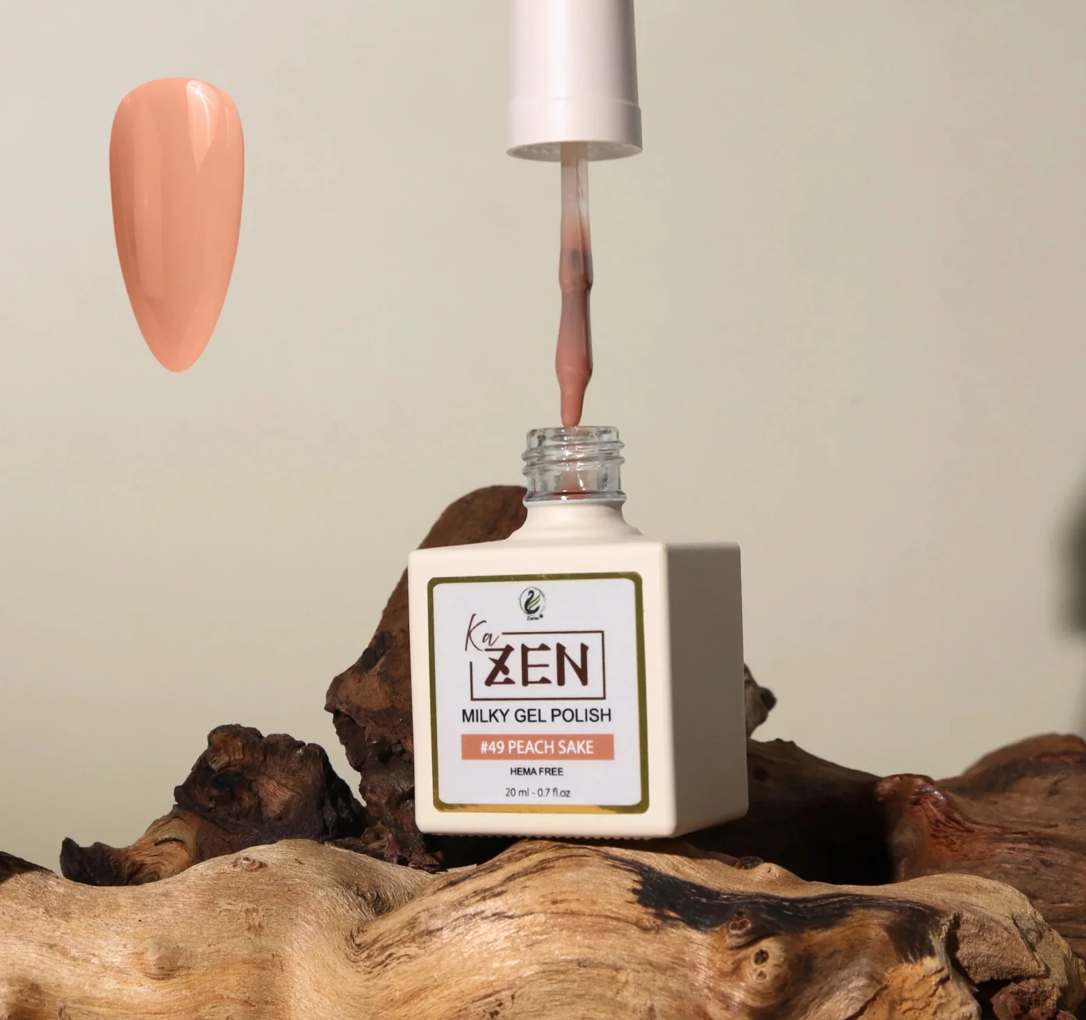KaZen Milky Gel Polish - #049 Peach Sake - WS