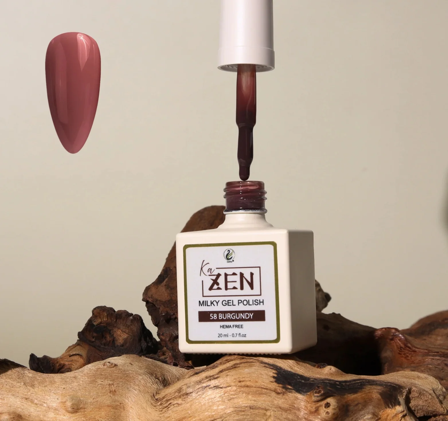 KaZen Milky Gel Polish - #058 Burgundy - WS