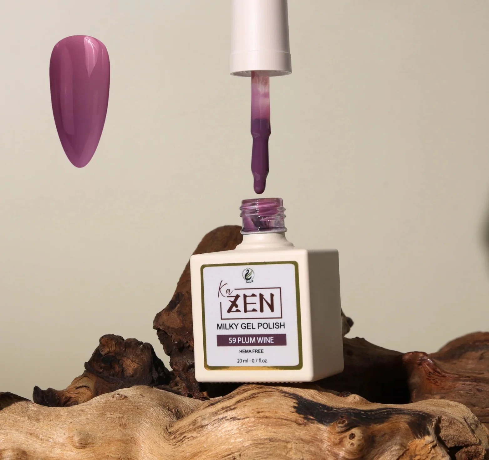 KaZen Milky Gel Polish - #059 Plum Wine - WS