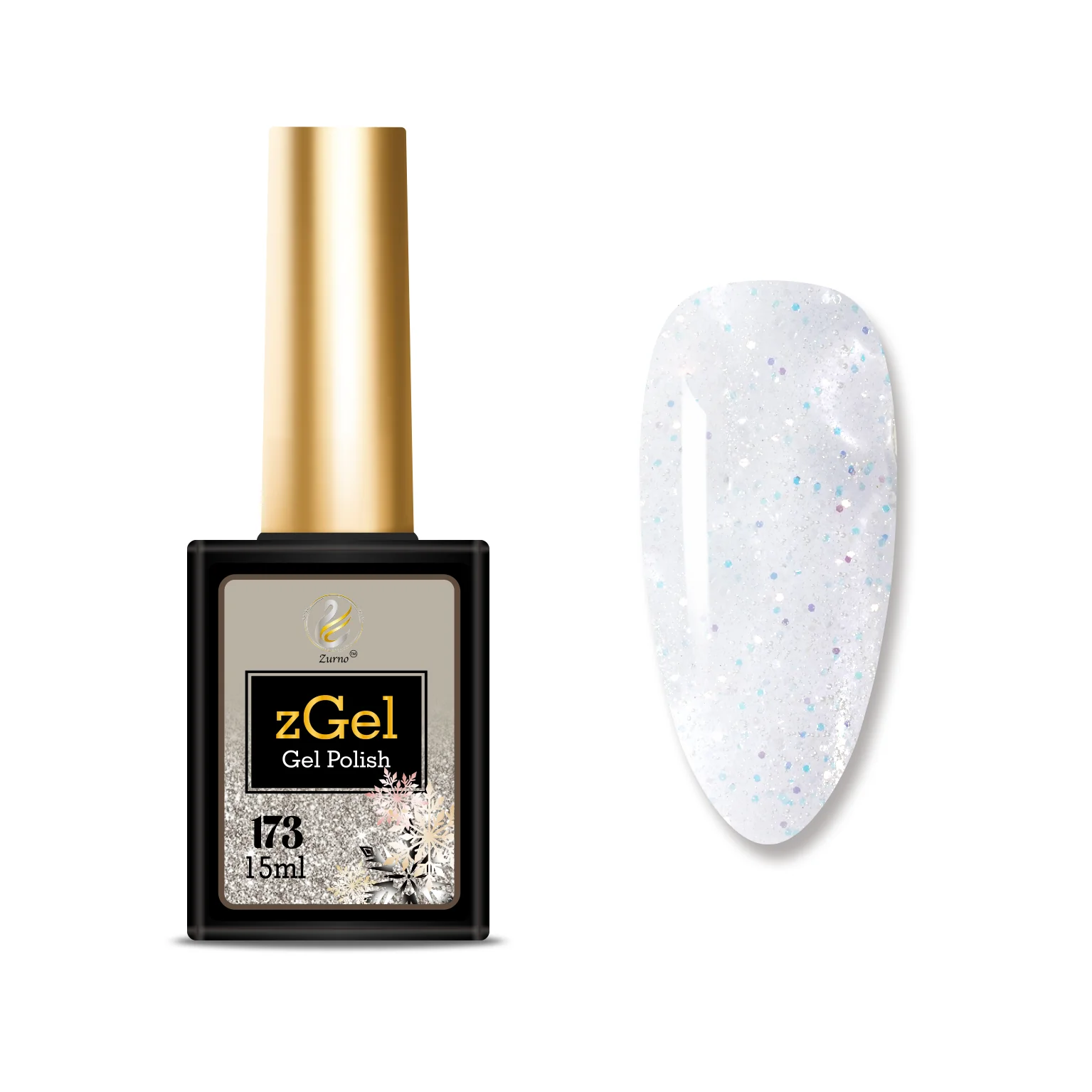 Gel Polish zGel - #173 Snowflake - WS