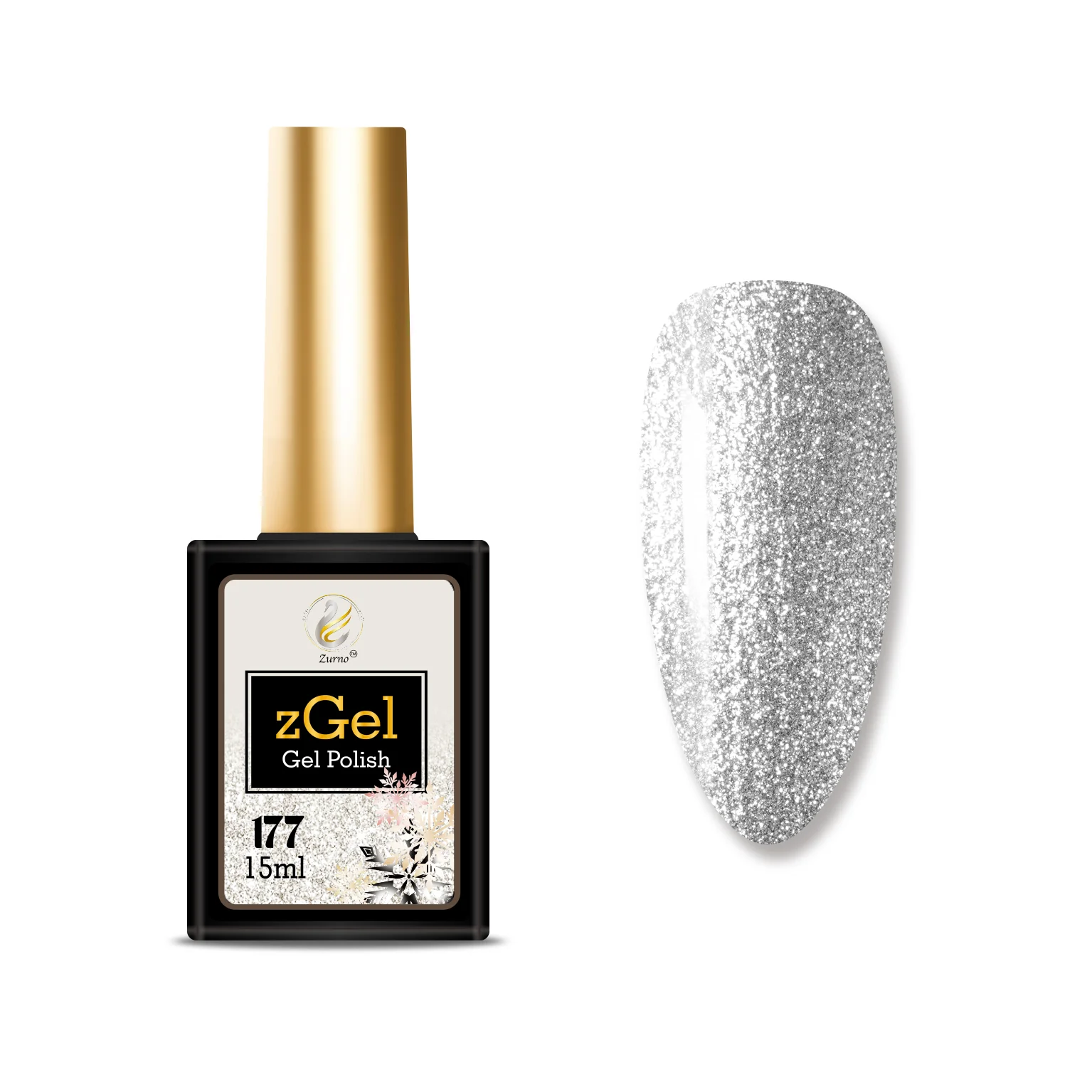 Gel Polish zGel - #177 Silver Bells - WS
