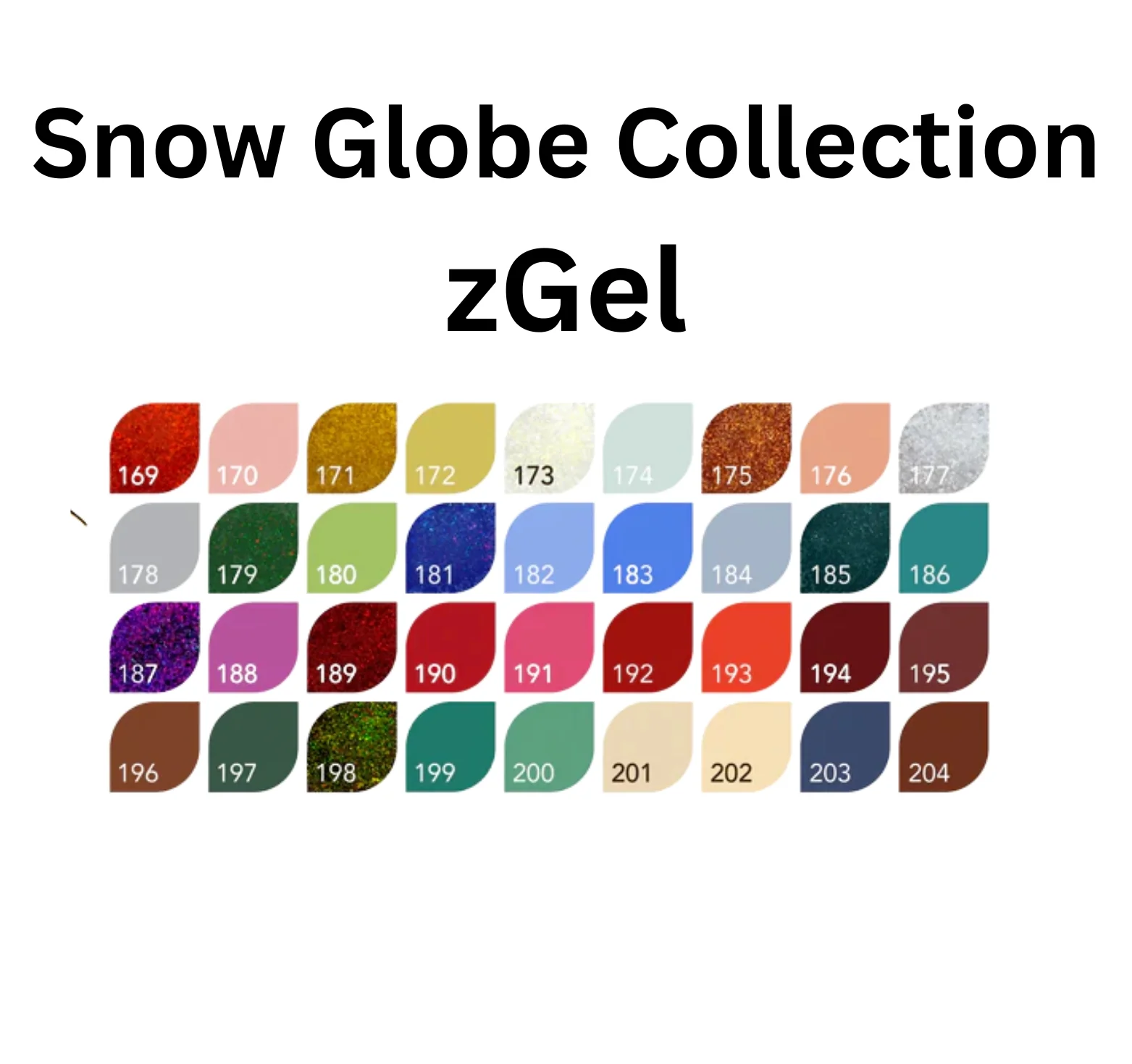 Gel Polish zGel Snow Globe Collection #169-204 - WS