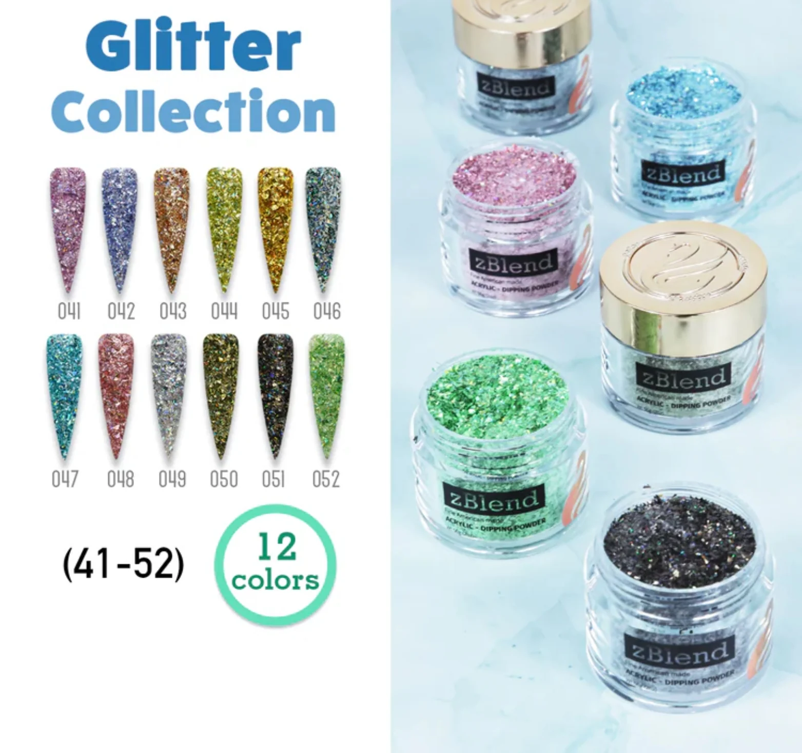 Powder zBlend Glitter Collection #041-052 - WS