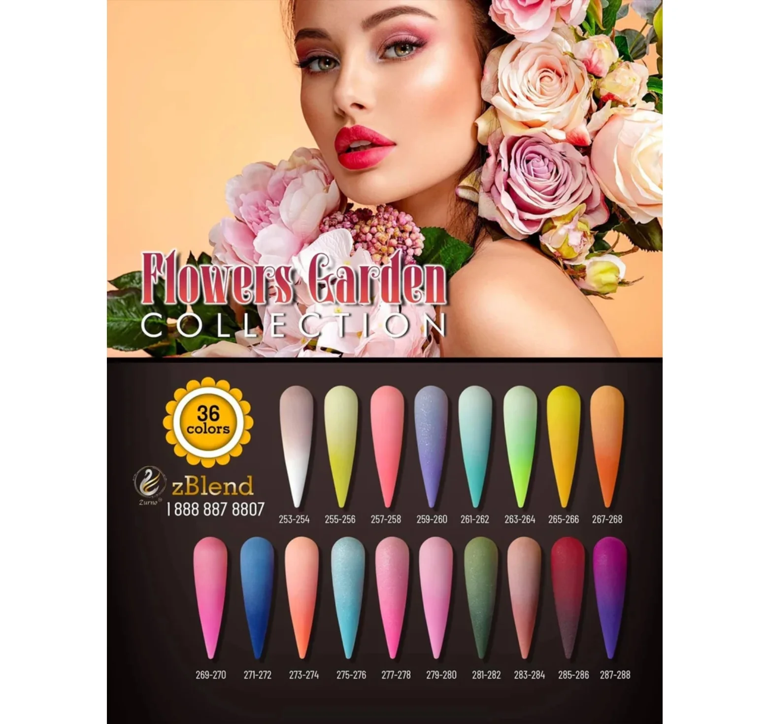 Powder zBlend Flowers Garden Collection #253-288 - WS