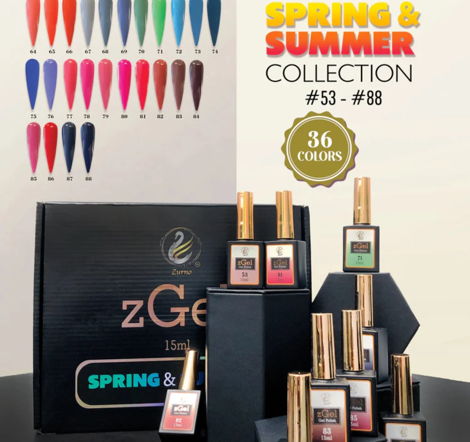Gel Polish zGel Spring and Summer Collection #053-088 - WS